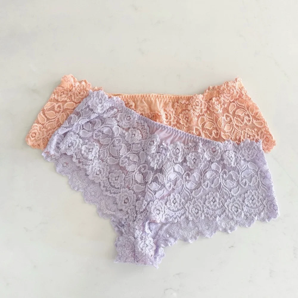 Cabernet Coral Pink Lace Bralette Top, Ribbon Bow & Adjustable Straps sz. S